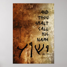 Und du sollst seinen Namen Yeshua nennen Poster
