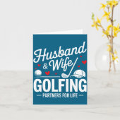 Und Ehemann Ehefrau Golfpartner Paare Karte (Gelbe Blume)