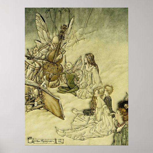 Und ein Fairy Song - Arthur Rackham Poster (Vorne)