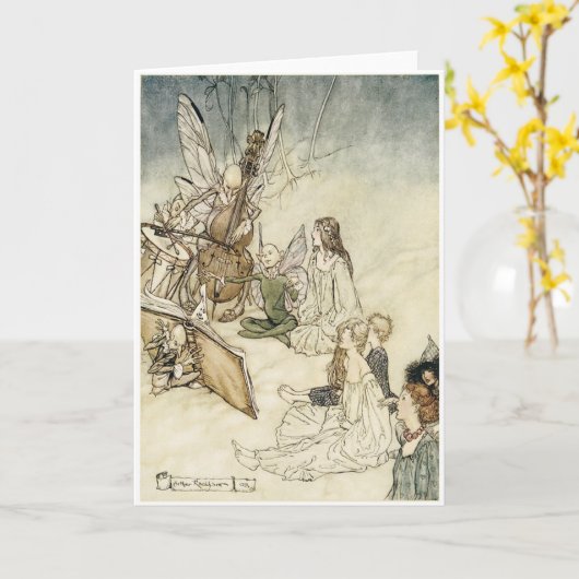 Und ein feenhaftes Lied Karte (Gelbe Blume)