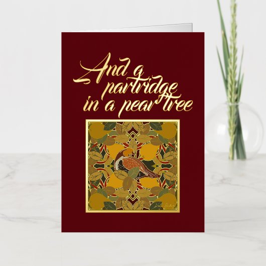 Und ein Partridge in einem Birnenbaum Weihnachten (Vorderseite)