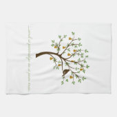 Und ein Rebhuhn in einer Birne Geschirrtuch (Horizontal)