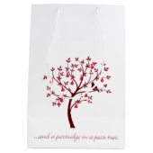 Und ein Rebhuhn in einer Birne Mittlere Geschenktüte (Rückseite)