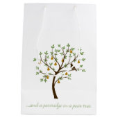 Und ein Rebhuhn in einer Birne Mittlere Geschenktüte (Rückseite)