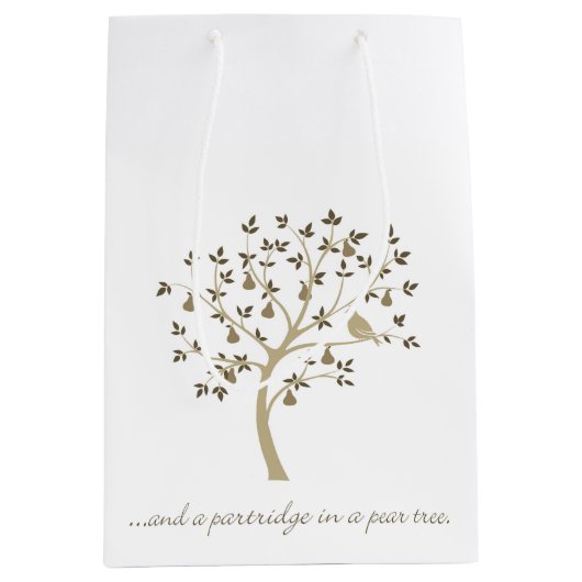 Und ein Rebhuhn in einer Birne Mittlere Geschenktüte (Vorderseite)