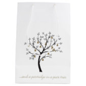 Und ein Rebhuhn in einer Birne Mittlere Geschenktüte (Rückseite)