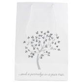 Und ein Rebhuhn in einer Birne Mittlere Geschenktüte (Rückseite)