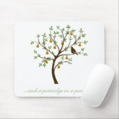 Und ein Rebhuhn in einer Birne Mousepad (Mit Mouse)