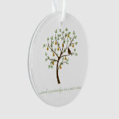 Und ein Rebhuhn in einer Birne Ornament (Vorderseite)