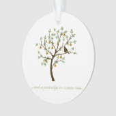 Und ein Rebhuhn in einer Birne Ornament (Vorderseite)