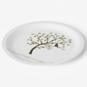 Und ein Rebhuhn in einer Birne Pappteller (Schrägansicht)