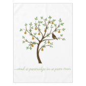 Und ein Rebhuhn in einer Birne Tischdecke (Vorderseite)