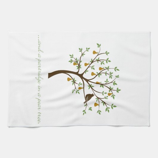 Und eine Partridge in einem Birnenbaum Handtuch (Horizontal)
