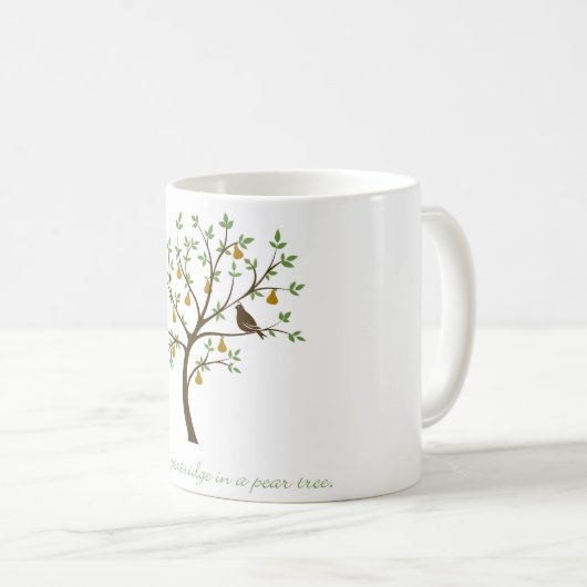 Und eine Partridge in einem Birnenbaum Kaffeetasse (VorderseiteRechts)