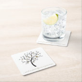 Und eine Partridge in einem Birnenbaum Rechteckiger Pappuntersetzer (Vor Ort)