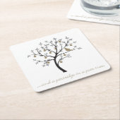 Und eine Partridge in einem Birnenbaum Rechteckiger Pappuntersetzer (angewinkelt)