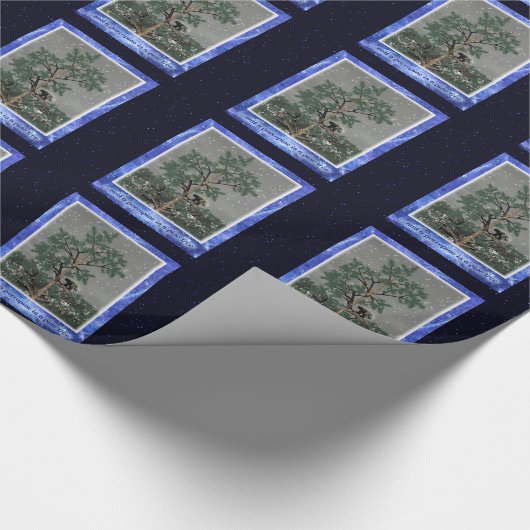 Und eine Porcupine in einem Kiefernbaum Geschenkpapier (Ecke)