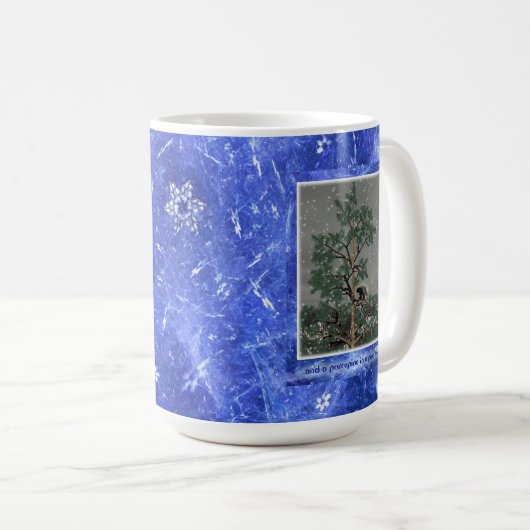 Und eine Porcupine in einem Kiefernbaum Kaffeetasse (VorderseiteRechts)