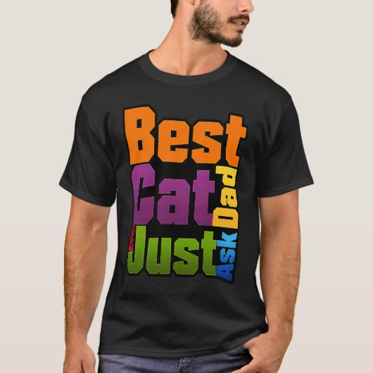und einzigartiger bester Katzenvater T-Shirt (Vorderseite)