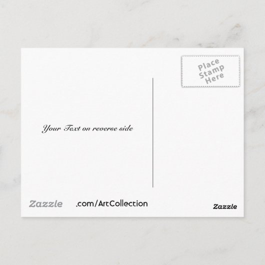 Und Elohim erschuf Adam von William Blake Postkarte (Rückseite)