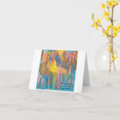 "Und er atmete auf sie..no 2" faltete Gruß Karte (Gelbe Blume)