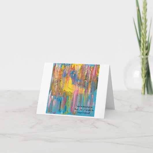 "Und er atmete auf sie..no 2" faltete Gruß Karte (Vorderseite)