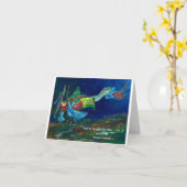 "Und er atmete auf sie" nr. 3 gefalteter Gruß Karte (Gelbe Blume)