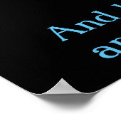 Und er spricht zu ihnen.Matthew 4:30 Poster (Ecke)