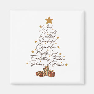 Und er wird Jesus Weihnachtsbaum Christi genannt Magnet