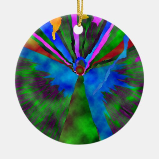 Und erblicken Sie den Engel des Lords… Keramik Ornament (Vorne)