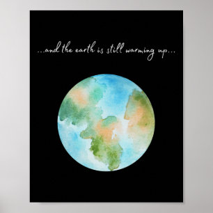 Und es erwärmt sich Globale Erwärmung Umwelt  Poster