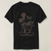 Und Freunde Mouse Sketch Portrait T-Shirt (Design vorne)