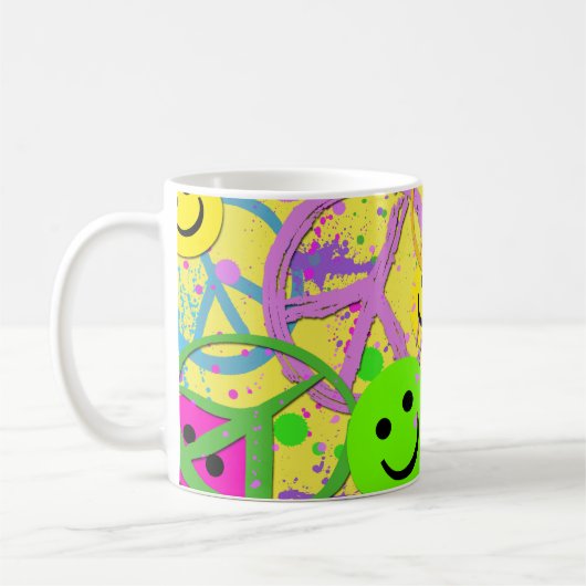 UND FRIEDENSzeichen Kaffeetasse (Links)