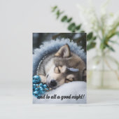 Und für alle eine gute Nacht Postkarte (Stehend Vorderseite)