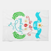 Und für alle eine gute Nacht Weihnachten, Typograf Geschirrtuch (Horizontal)