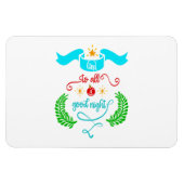 Und für alle eine gute Nacht Weihnachten, Typograf Magnet (Horizontal)