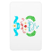 Und für alle eine gute Nacht Weihnachten, Typograf Magnet (Vertikal)