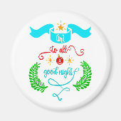 Und für alle eine gute Nacht Weihnachten, Typograf Magnet (Vorne)