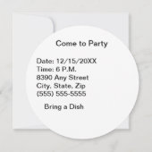 Und für alle eine gute Nacht Weihnachtstypografie Einladung (Rückseite)