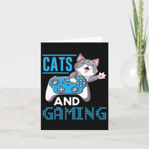 Und Gaming für das Videospiel Cat Lover Gamer Karte