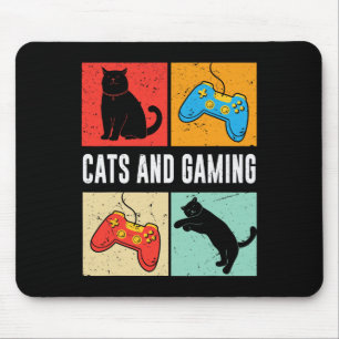 Und Gaming für den Katzenliebhaber Gamer Videospie Mousepad