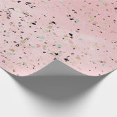 Und Golderröten marmorterrazzoentwurf Geschenkpapier (Ecke)