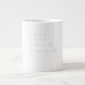 Und Gott sagte Maxwell Gleichung Jumbo-Tasse (Vorderseite)