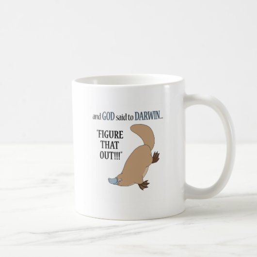 Und Gott sagte nach Darwin…. Kaffeetasse (Rechts)