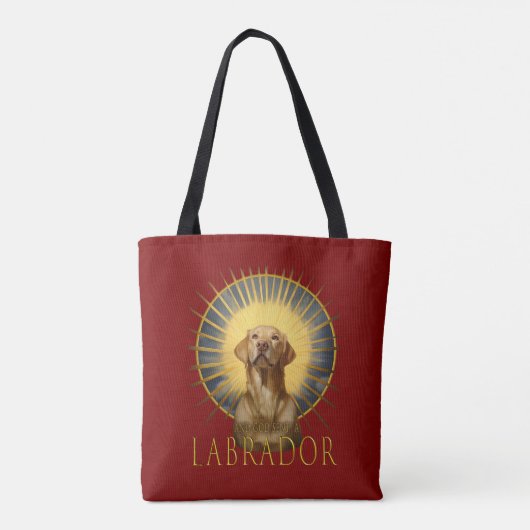 Und Gott schickte Labrador Funny Art Tasche (Rückseite)