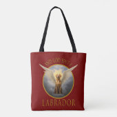 Und Gott schickte Labrador Funny Art Tasche (Rückseite)