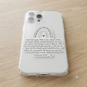 Und Gott sprach, Regenbogen Herz Cute Bibel Aufkleber