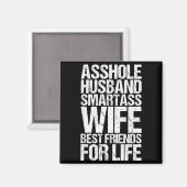Und Hemd Ehemann Klugscheißer Ehefrau Freund Leben Magnet (Vorderseite/Rückseite)