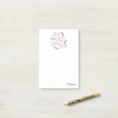 Und Himmel und Natur singen - Personalisiert Post-it Klebezettel (Auf Schreibtisch)