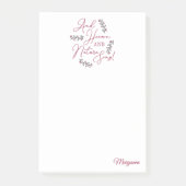 Und Himmel und Natur singen - Personalisiert Post-it Klebezettel (Vorderseite)